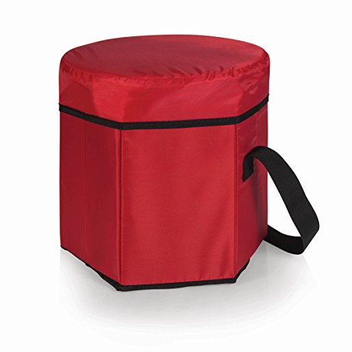 Picnic Time Bongo Insulated Collapsible Cooler, Red