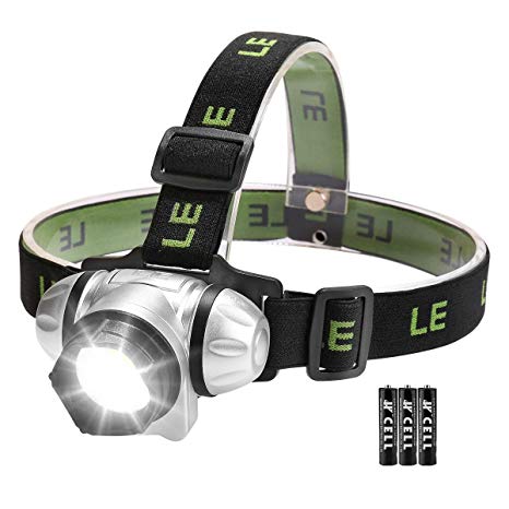 LED Headlamp Flashlight, Headlights with 4 Lighting Modes, Waterproof, Adjustable and Comfortable for kids and adults, Perfect for Running, Camping, Hiking and Outdoors, Battery Included