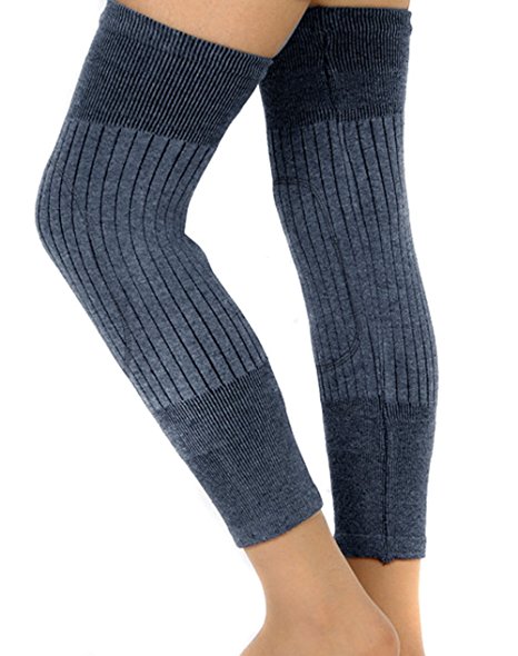 Eforcase Unisex Cashmere Wool Knee Brace Pads Winter Warm Thermal Knee Warmers Sleeve for Women Men