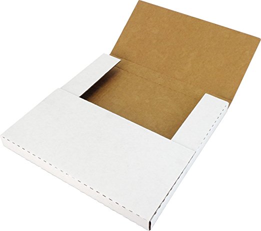 (50) 12" Variable Depth Record Mailers with One Side White