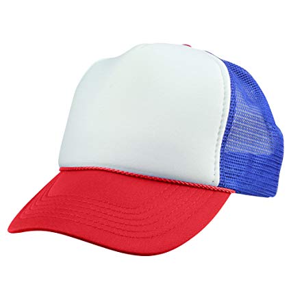 DALIX Youth Mesh Trucker Cap - Adjustable Hat (S, M Sizes)