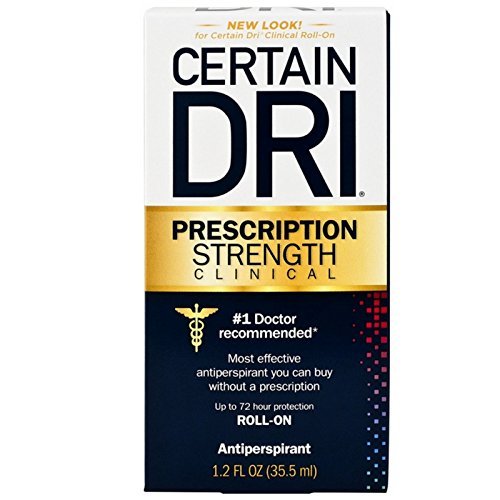 CERTAIN DRI Prescription Strength Clinical Antiperspirant Roll-On 1.20 oz (Pack of 4)