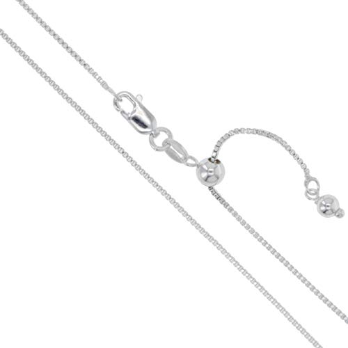 CHOOSE YOUR CLASP Sterling Silver 0.8mm Box Chain Necklace