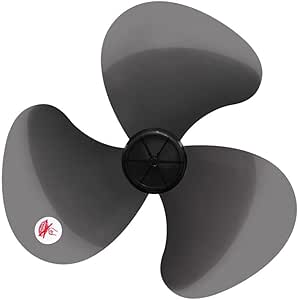 DOITOOL Plastic Fan Blade Replacement Leaves, with Nut Cover, 3 Leaves Universal Household Standing Fan Pedestal Fan Table Fanner Replacement Blades 16 Inch Plastic Fan Blade Leaves