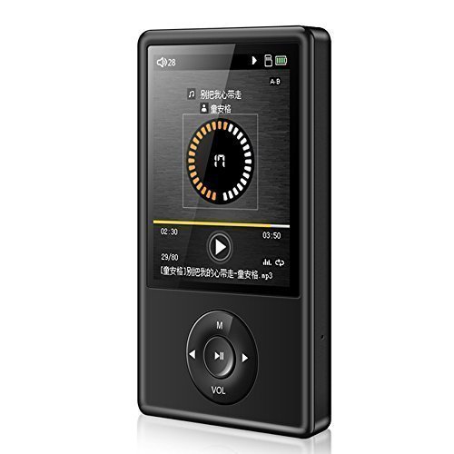 HONGYU® 2015 Latest Version X11 8GB HIFI Professional music Player & 50 Hours Playback MP3 Lossless Music(Supports up to 32GB), Color Black