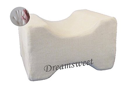 Knee Hip Alignment Memory Foam Leg Pillow for Side Sleepers, Beige - by Dreamsweet