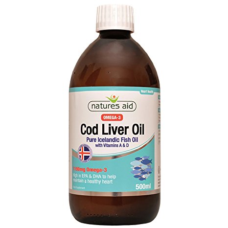 Natures Aid Health Cod Liver Oil Liquid 500ml