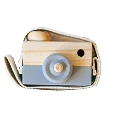 Allywit Baby Kids Cute Wood Camera Toys Children Fashion Clothing Accessory Safe And Natural Toys Birthday Christmas Gift
