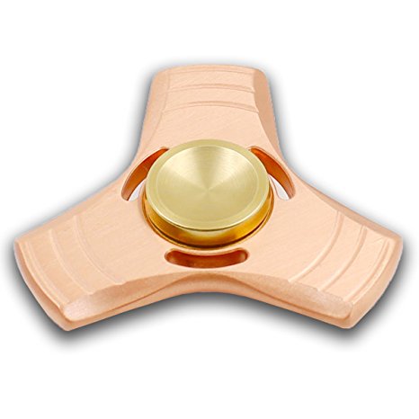 Qulable Hand Spinner Imported Gyro Bearing Spiral Relieves Anxiety Foucs Hand Toy Pure Copper