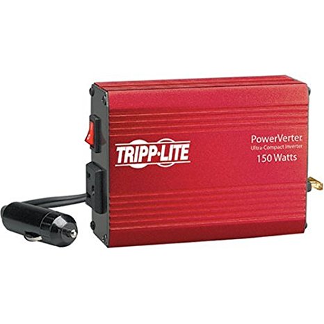 Tripp Lite 150W Car Power Inverter with 1 Outlet, Auto Inverter, Ultra Compact (PV150)