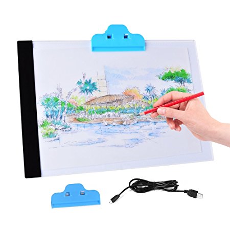 XCSOURCE LED Light Box Drawing Board Artist A4 Drawing Pad Art Display Stencil Tracing Tatto Table AH210