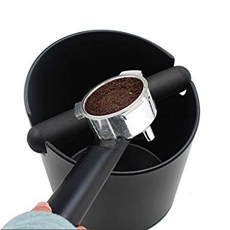 Yolococa Espresso Coffee Knock Box Container for coffee ground Black