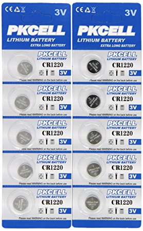 BlueDot Trading CR1220 Lithium Battery, 10 Count