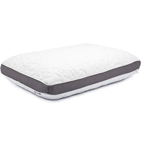 Perfect Cloud Double Airflow Memory Foam Pillow - Bed Pillow featuring Ventilated Visco Foam, Gusset Siding, Washable Cover