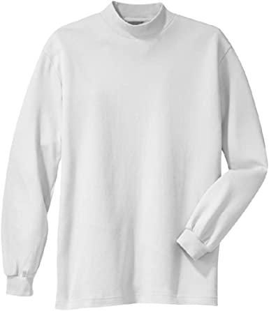 Men's Interlock Knit Mock Turtleneck in Sizes XS-6XL