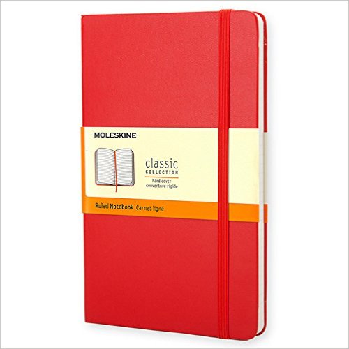 Moleskine Classic Notebook, Pocket, Ruled, Red, Hard Cover (3.5 x 5.5) (Classic Notebooks)