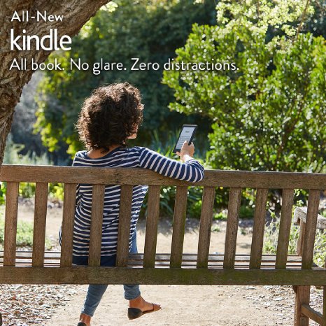 All-New Kindle E-reader - Black, 6" Glare-Free Touchscreen Display, Wi-Fi -  Includes Special Offers