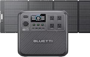 BLUETTI Solar Generator Elite 200 V2 with 350W Solar Panel Included, 2073.6Wh Portable Power Station w/ 4 2600W AC Outlets, 17-Year Lifespan LiFePO4 Emergency Power for Camping, Off-grid, Power Outage