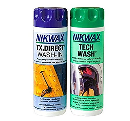 Nikwax Tech Wash and TX Direct Twin Pack Cleaning Waterproof Outdoor Wear (70 ounces)