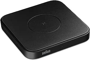 Tappetino di ricarica wireless Braun magnetico, compatibile con MagSafe, ricarica rapida fino a 15 W, caricabatterie wireless per iPhone 14/14 Pro/13/13 Pro/12/11, custodia nera opaca, modello BWC02MB