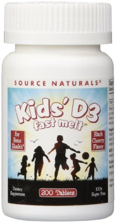 Source Naturals Kids D-3 Fast Melt Supplement 200 Count