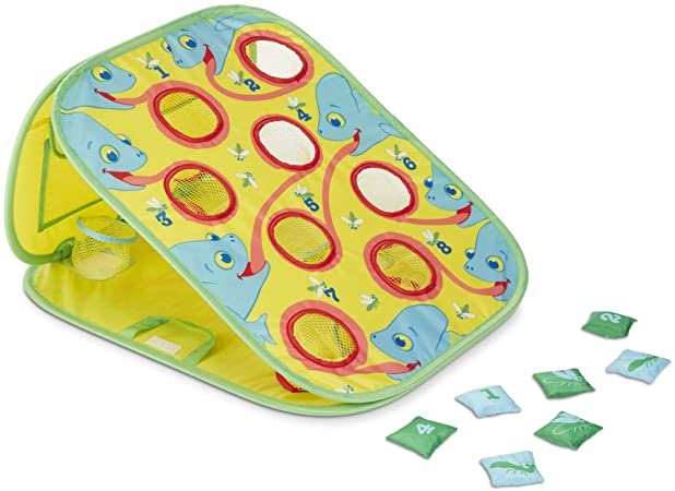 Melissa & Doug Sunny Patch Camo Chameleon Bean Bag Toss Action Game (Frustration-Free Packaging)