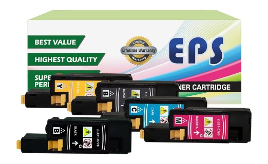 5PK EPS Replacement High Yield Toner Set for DELL E525W (2 BLACK, 1 CYAN, 1 YELLOW, 1 MAGENTA)