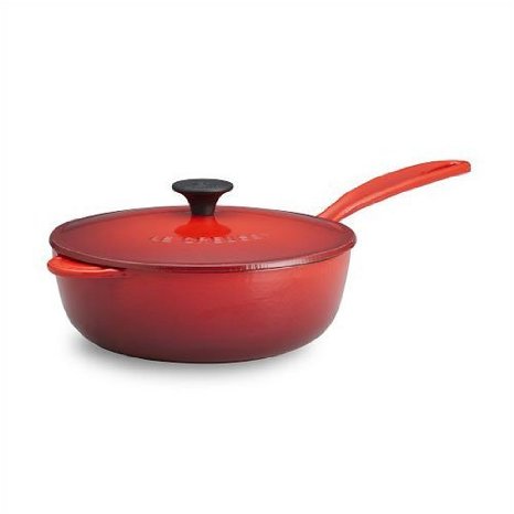 Le Creuset Enameled Cast-Iron 3-Quart Saucier Pan Cherry