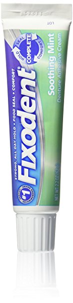 Fixodent Complete MultiCare Denture Cream, Soothing Mint - 2.2 oz (Pack of 4)