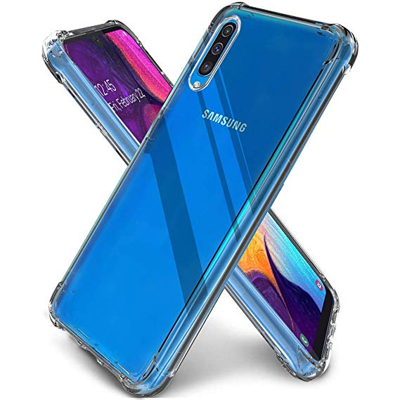 QHOHQ Case for Samsung Galaxy A50S, A50, A30S,Transparent Ultra Slim Soft Silicone TPU Anti-Fall Case (Clear)