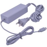Runflory AC Power Charging Supply Adapter Charger Cord Cable for Nintendo Wii U Gamepad Remote Controller -- US Plug Version