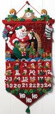 Bucilla Must Be Santa Advent Calendar Felt Applique Kit-13x25