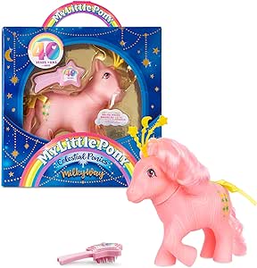 My Little Pony Classics - Celestial Ponies - Milky Way - Retro 4" Collectible Play Figure, Great For Kids, Toddlers, Adults, Girls and Boys Ages 3