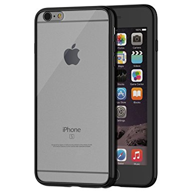 iPhone 6s Plus Case, JETech® Apple iPhone 6/6s Plus Case 5.5 Bumper Cover Shock-Absorption Bumper w/Anti-Scratch Clear Back for iPhone 6/6s Plus 5.5 Inch (Fits both iPhone 6 Plus and iPhone 6s Plus Models) (Black)