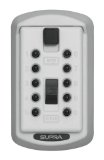 Kidde AccessPoint 001413 KeySafe Original Slimline Push Button Combination Permanent Key Lock Box 2-Key White