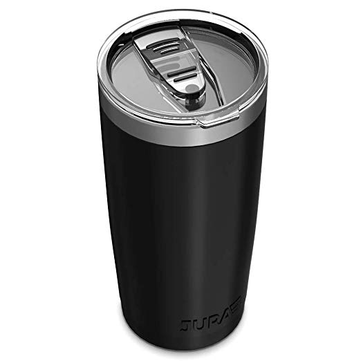 Jura Tumbler 20 oz Double Wall Stainless Steel Vacuum Installation [Travel Mug] Water Coffee Cup for Home, Office, School - Works Great for Ice Drinks and Hot Beverage - Black