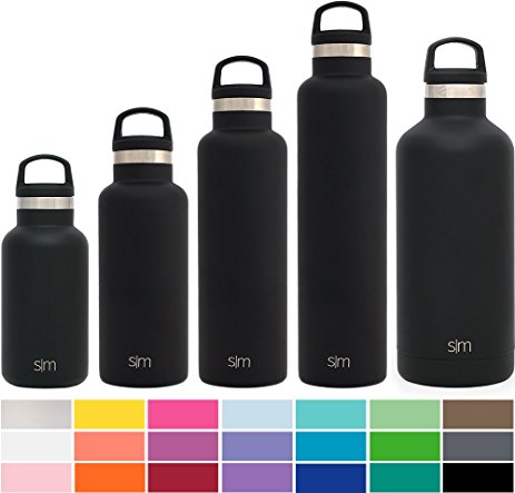 Simple Modern Ascent Water Bottle - Vacuum Insulated 18/8 Stainless Steel Powder Coated - 18 Colors