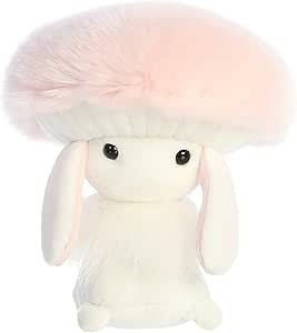 Aurora® Vibrant Spring Fungi Friends™ Stuffed Animal - Decorative Companion - Endless Fun - Pink 6 Inches