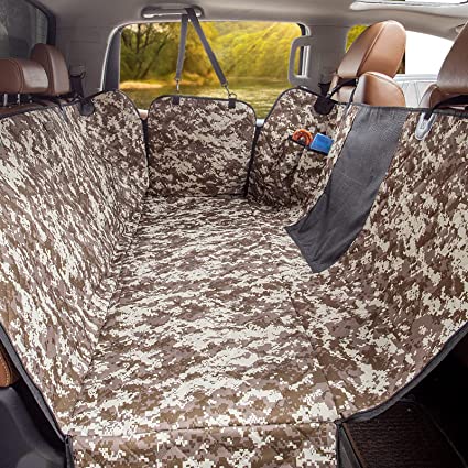 iBuddy Dog Truck Seat Cover with Mesh Window 100% Waterproof Pet Seat Cover Durable Dog Truck Hammock Machine Washable X-Large Seat Covers Against Dirt and Dog Fur for Car and Large SUV, Trucks