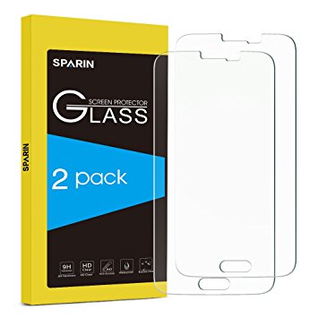 [Pack of 2] SPARIN Samsung Galaxy S5 Screen Protector, Tempered Glass Screen Protector for Galaxy S5 S5 Neo with [Scratch Resist] [Bubble Free Install] [2.5D Curved Edge] [HD Clear]