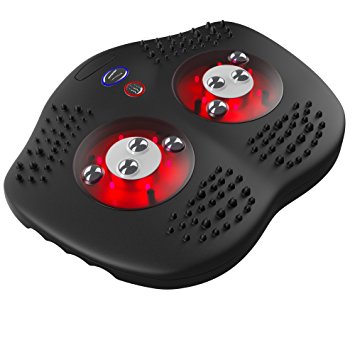 Gideon Shiatsu and Acupuncture Foot Massager with Infrared Heat– 8 Shiatsu Nodes   Heals & Toes Reflexology Acupuncture Points - Soothes & Relaxes Tired and Achy Feet   Reduces Stress, Headaches, etc.