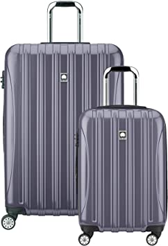 Delsey Luggage Helium Aero Spinner Luggage Set (21"/29"), Titanium