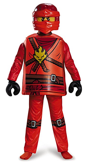 Disguise Kai Deluxe Ninjago LEGO Costume, Medium/7-8