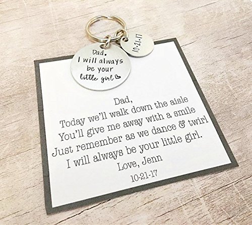 Father of the Bride Wedding Keychain Gift for Dad
