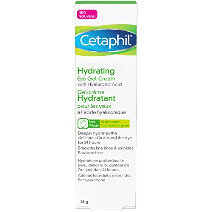 Cetaphil Hydrating Eye-gel Cream With Hyaluronic Acid, 14 grams