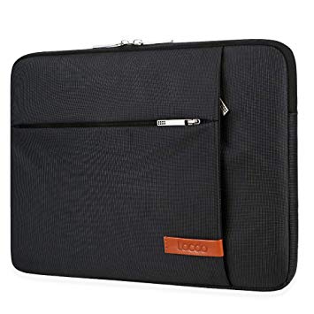 Lacdo 13.3 Inch Laptop Sleeve Case for 13" Inch MacBook Pro Retina 2012-2015, Old MacBook Air 2010-2017/12.9 iPad Pro, HP Envy 13 ASUS ZenBook 13 Acer Chromebook Notebook Bag, Water Resistant, Black