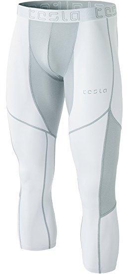 Tesla Men's Compression 3/4 Capri Shorts Baselayer Cool Dry Sports Tights MUC78 / P15