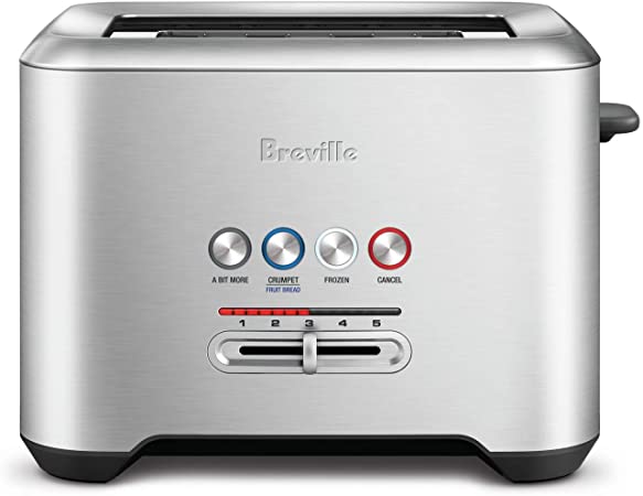 Breville BTA730XL Bit More 4-Slice Toaster, Brushed Stainless Steel