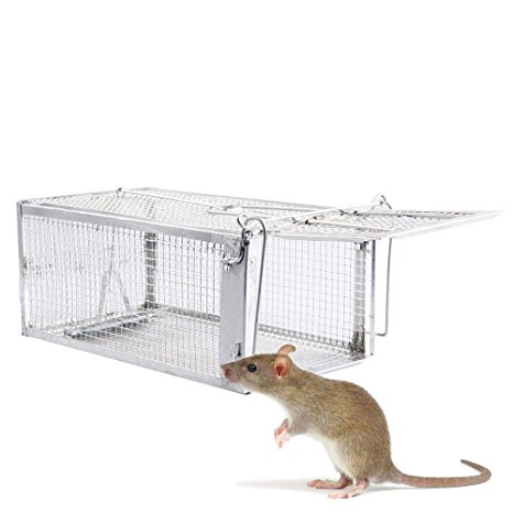 Fasmov Humane Live Small Animal Trap Cage, Hamsters, Moles, Weasels, Gophers, and Other Small Rodents