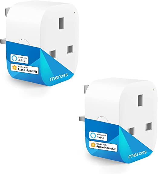 Mini Smart Plug - Meross WiFi Plugs Compatible with HomeKit, Alexa, Google Home, SmartThings Wireless Remote Control Timer Plug No Hub Required (2 Pack)